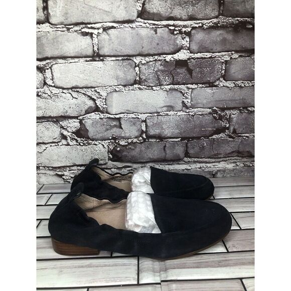 Abeo Bio System Jean Navy Blue Suede Leather Flats Shoes Women’s Sz 6N US/36.5EU - Picture 1 of 16